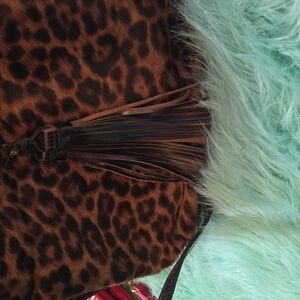 Patricia Nash Leopard Print Tassel Bag